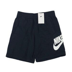 Nike Large Sportswear Club Fleece Big Kids French Terry Shorts Black FD2997 NWT
